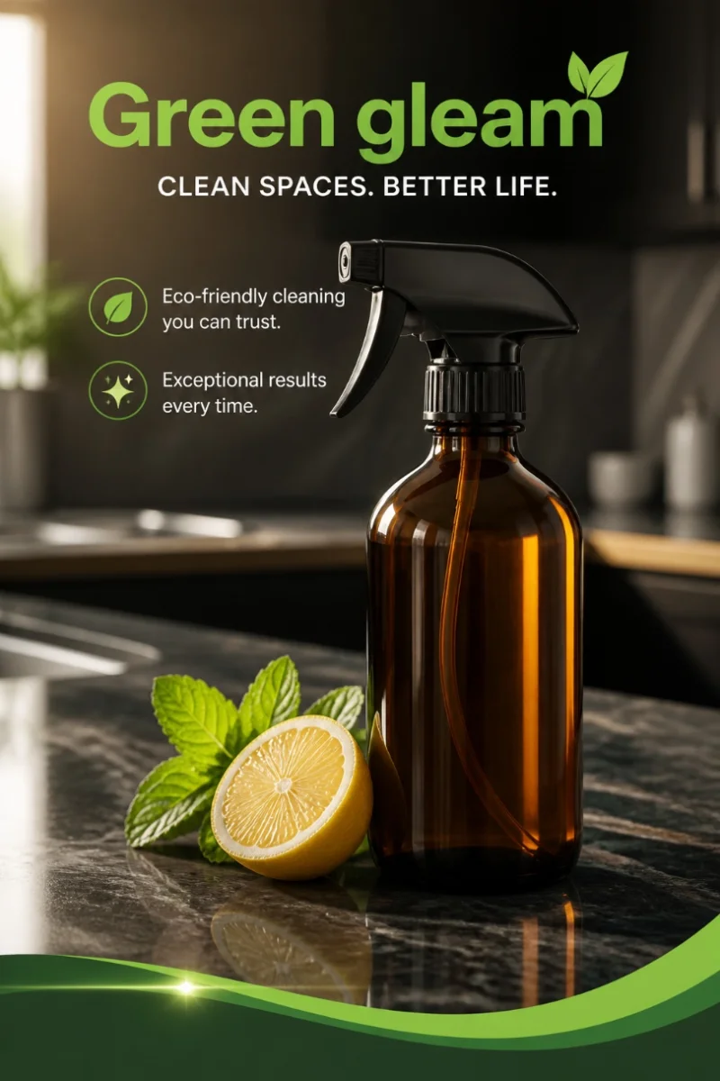 Natural cleaning service in action